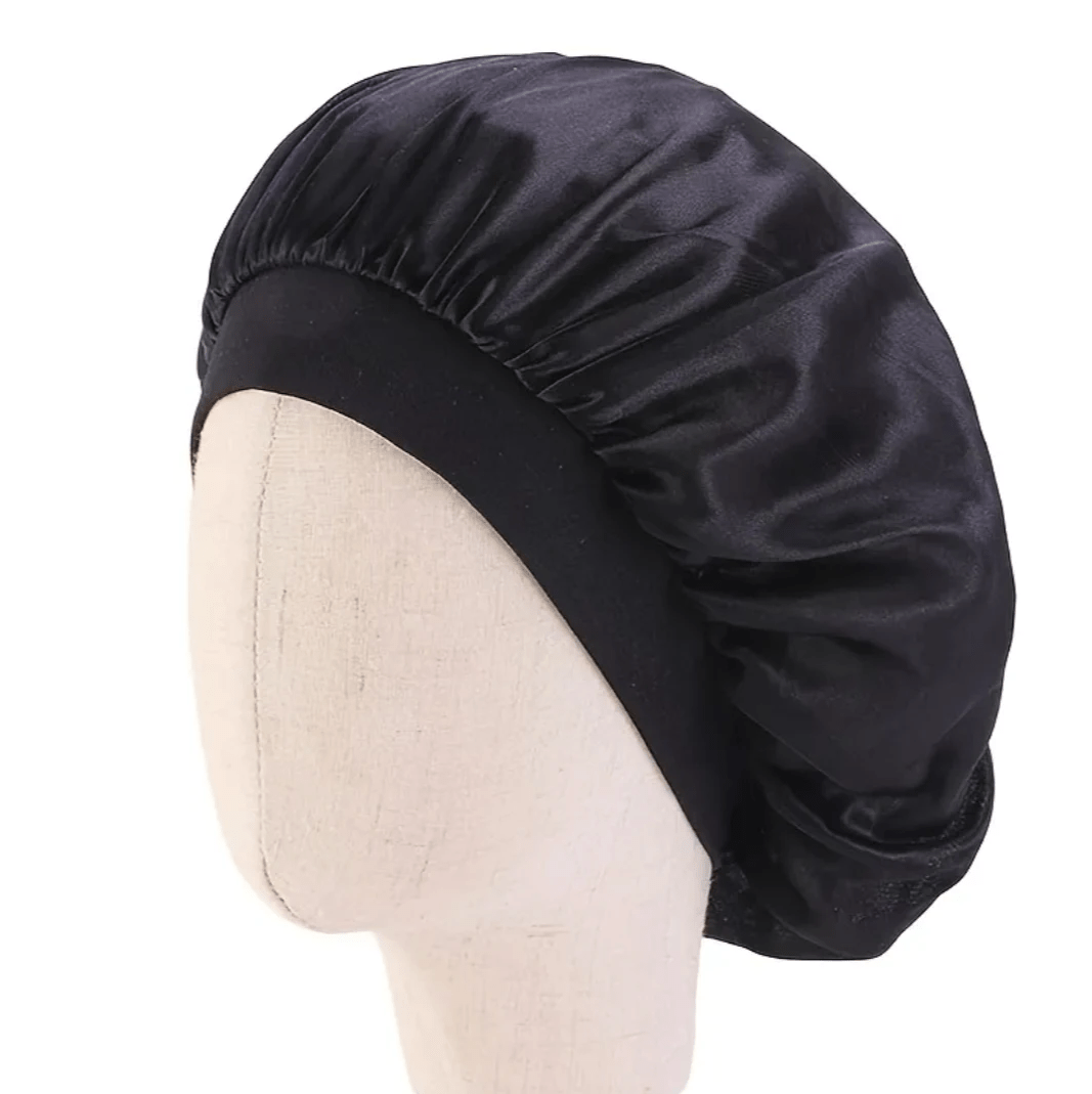 Silky Satin Nightly Hair Bonnet to Help Reduce Breakage, Tangles